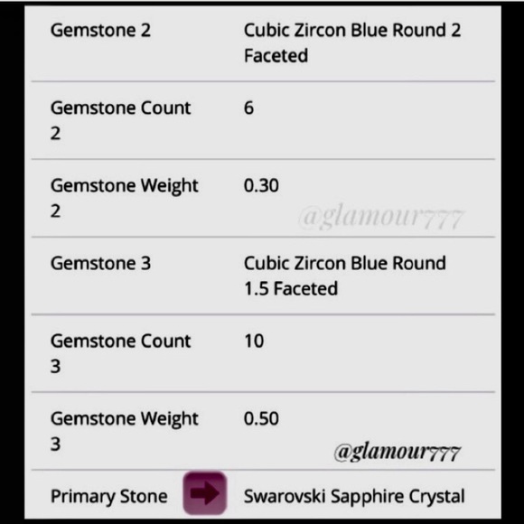 💎Swarovski Sapphire Crystal Bangle  (7.5 inches) - Picture 8 of 8